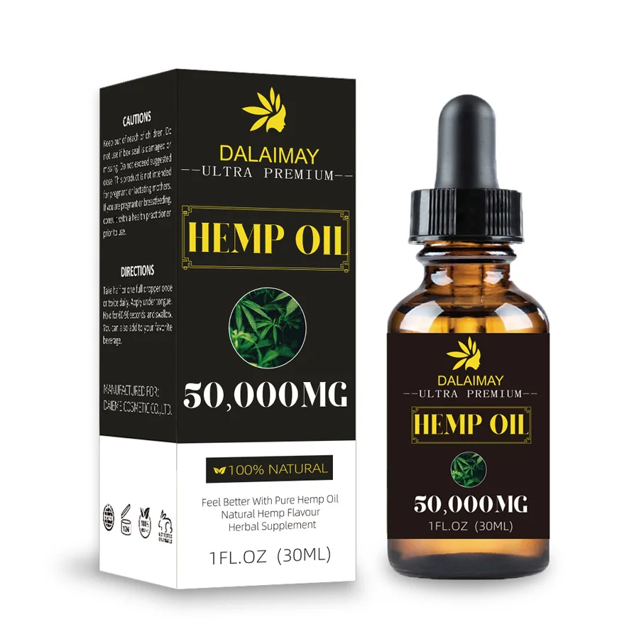 Wholesales Moisturizing Radiance Massage Improve Body Skin Hair Nails Full Spectrum Plant Extracts Pure Organic Hemp Seed Oil