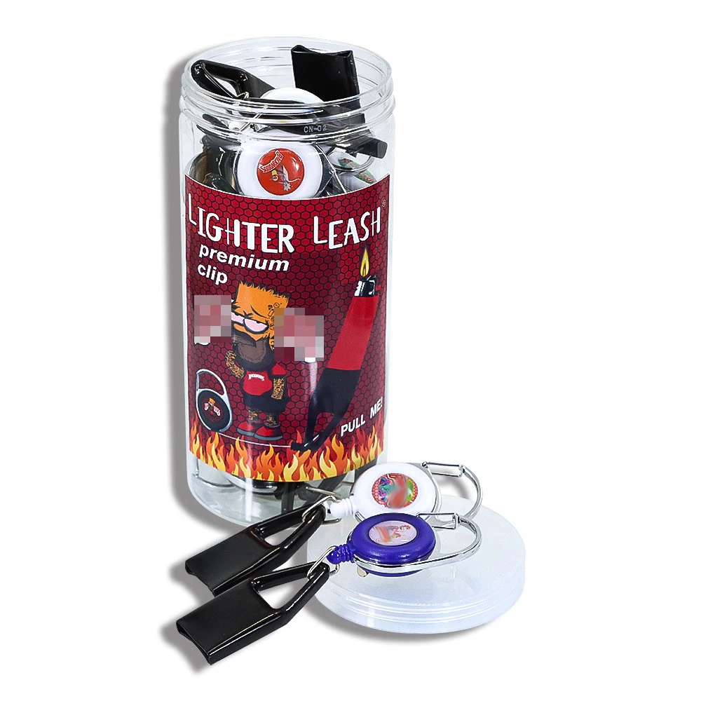 Custom Lighter Leash Retractable Keychain Lighter Leash Holder