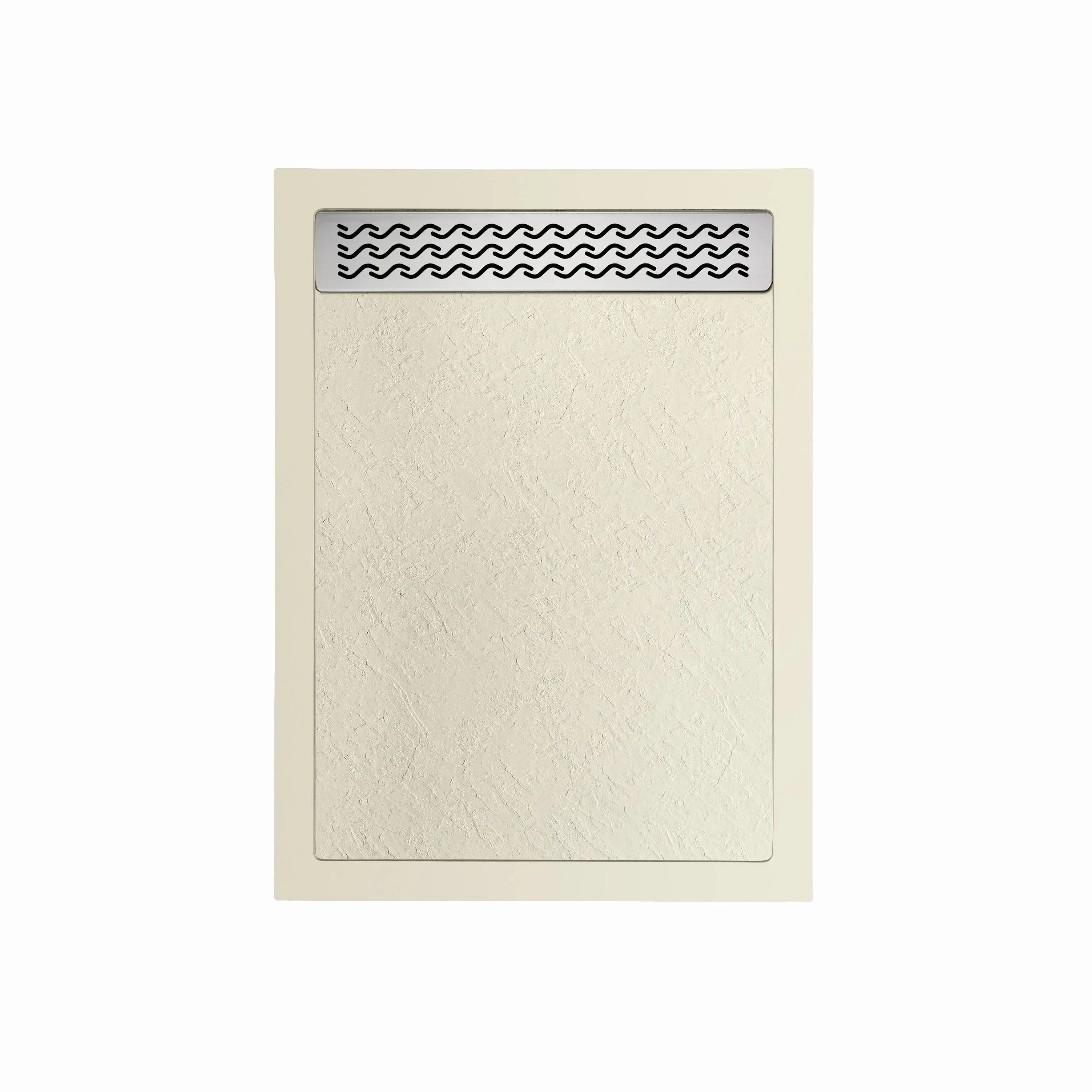 New Design Custom Rectangular Rock Surface Artificial portable light shower tray stone shower pan Durable shower tray base