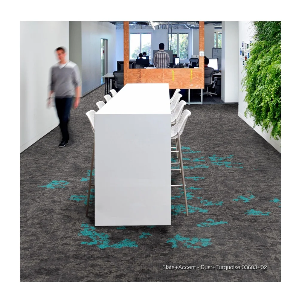 Kaili Luxury Removable Nylon Loop Stain Resistant Pile Carpet Tiles for Office Home Prayer & Hotel Commercial Use