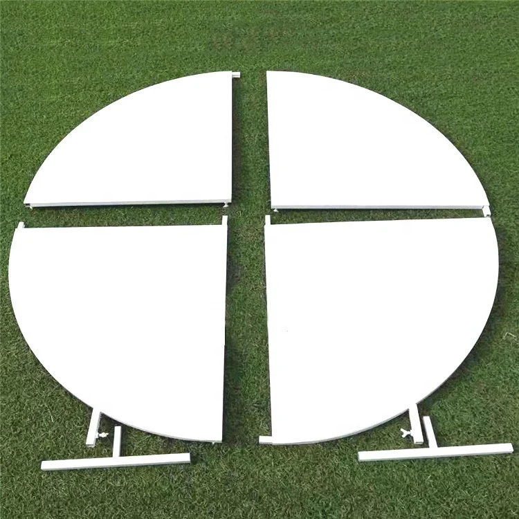 Wedding birthday baby shower iron circles large arch backdrops decor DIY Metal rack for welcoming stage balloon flowers decor