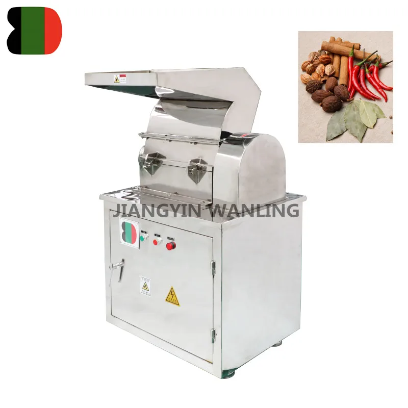 WLS in stock 100kg cinnamon aniseed pumpkin chaga mushroom medicine coarse crusher grinding grinder machine