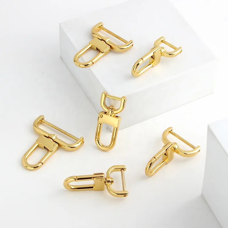 Metal Detachable Buckle Snap Hook Hardware Swivel Snap Hook For Leather Strap/ Belt Keychain/Handbag