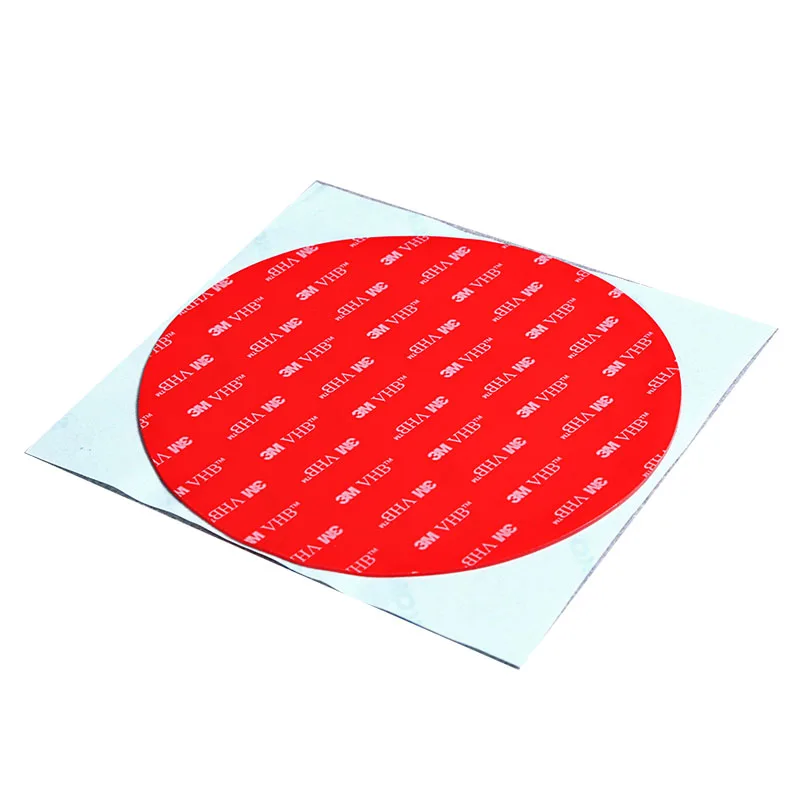 Custom shape size 1.0mm 0.5mm double sided tape clear transparent 4910 vhb square round tape pad
