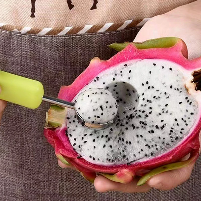 Stainless steel Multi-Function Fruit Ball Carving Knife 4 In 1 Watermelon cantaloupe fruit Slicer Cutter set