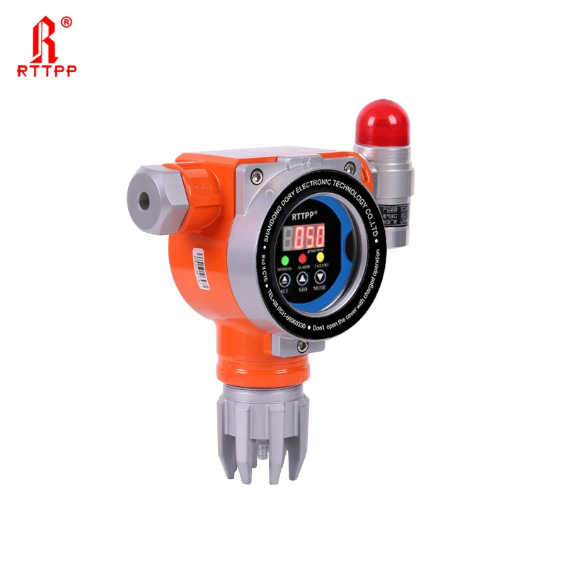 Промышленный фиксированный детектор газа h2 с выходом RS485 4-20 мА