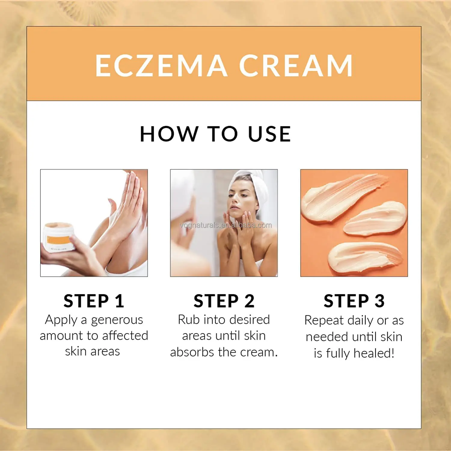 Private Label OEM Moisturizing Cream for Dry and Itchy Skin Nourish Eczema Psoriasis Cream