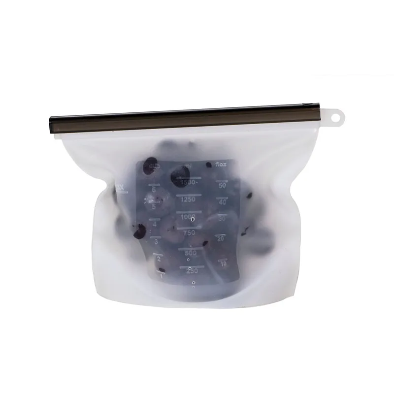 Eco-Friendly Ziplock Seal Silicone Food Bag Food Vacuum Bag