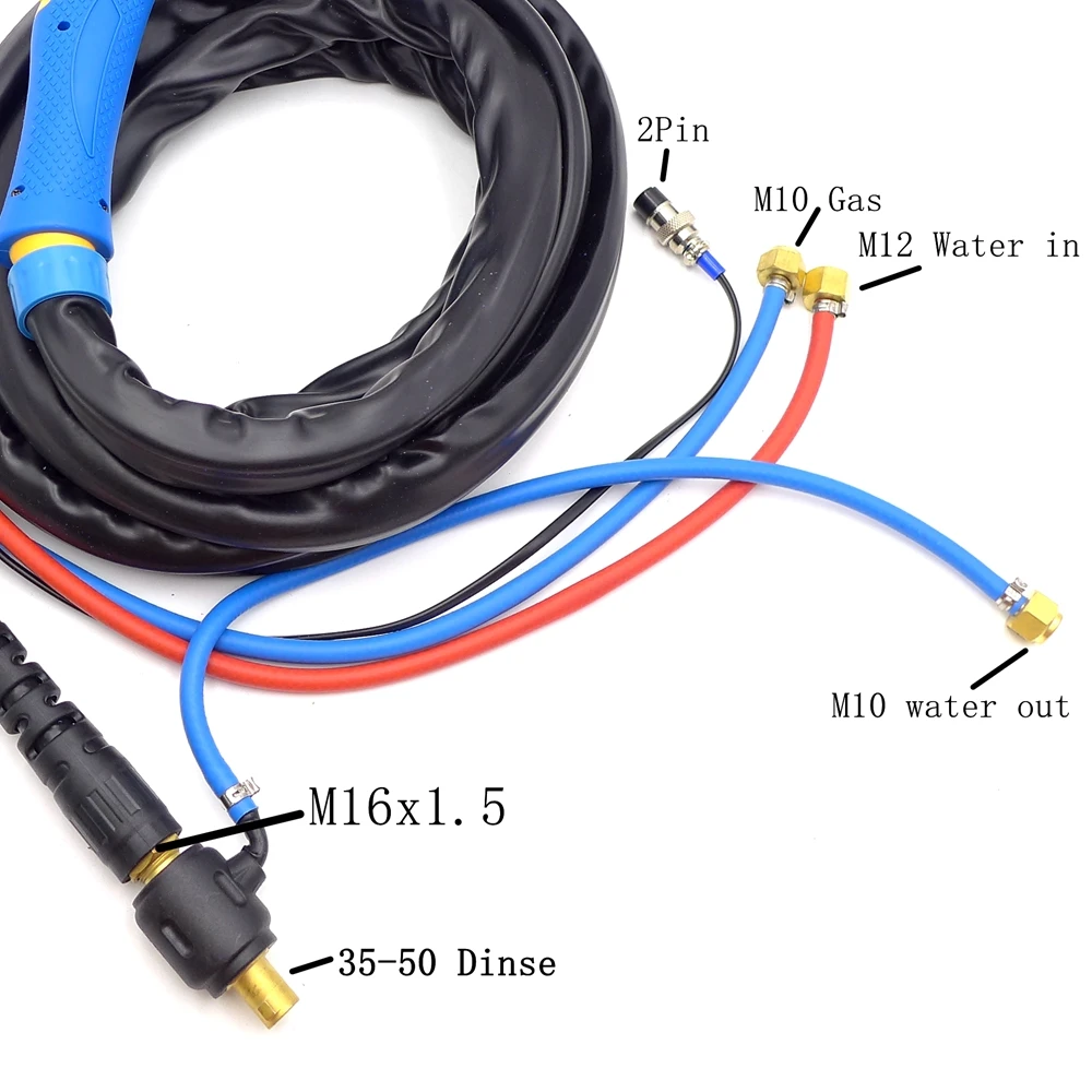 Tig Torch Conversion Plug 10-25 35-50mm M10 M16x1.5mm Adaptor DINSE Connector For WP9 WP17/18/26
