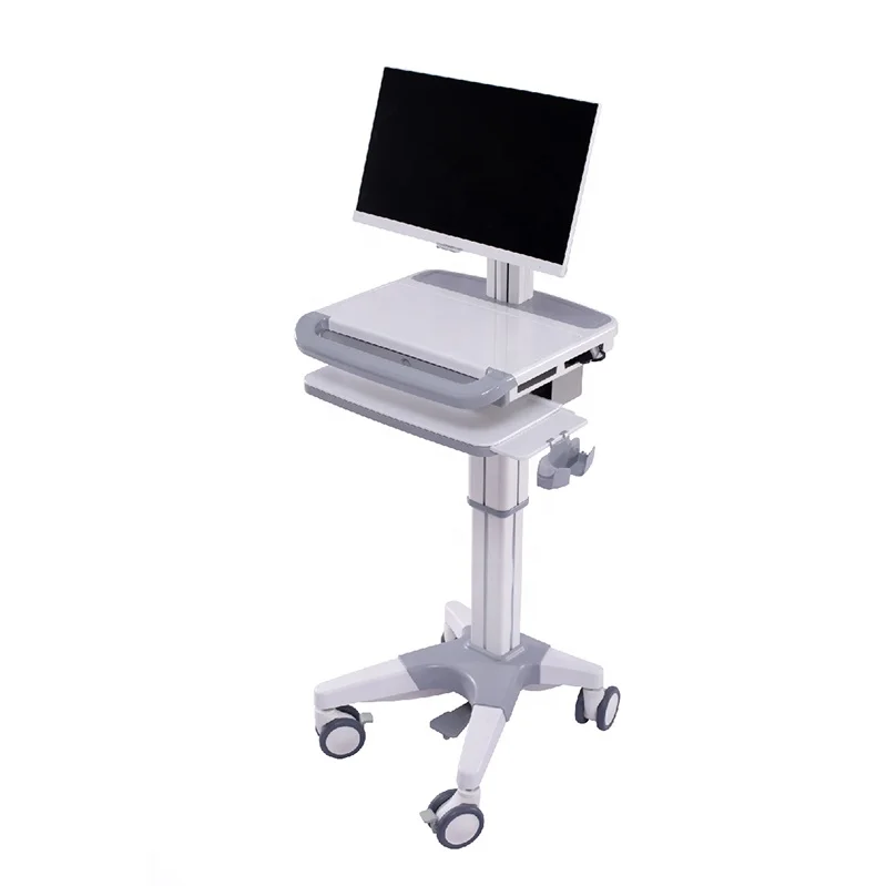 All in one Medical Trolley Hospital ABS Cart with Computer for Sick Use Medical Cart Hospital Trolley