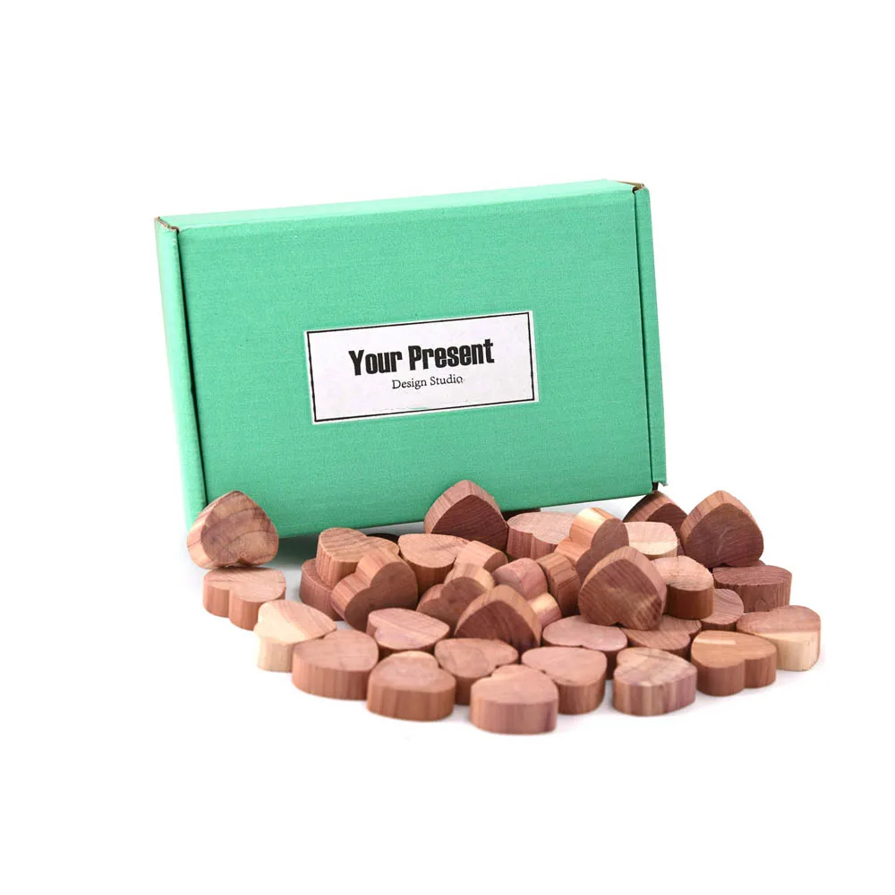 New Quality Factory Cheap Best Design Sachet Aromatic Heart Shape Cedar Block