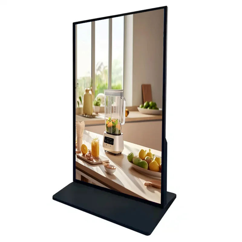Ultra 4K 75/85 Inch Vertical  Touch LCD Screen Touch Equipments T972 Floor Standing Full Screen All-In-One Display Machines