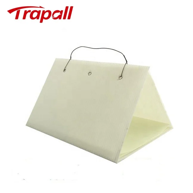 Outdoor Triangle Plastic Hanging Moth Control Insects Sticky Glue Board Fly Bug Glue Traps Device