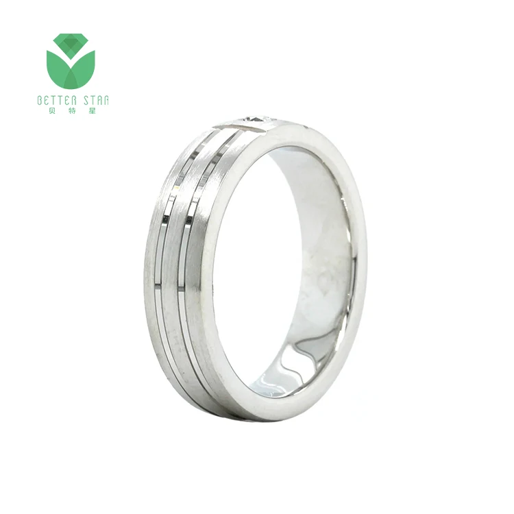 BetterStar Fine Jewelry Paving Diamond Engagement Ring AU750 9k 10k 14k 18k White Gold CVD IGI GIA Lab Grown Diamonds Ring Band