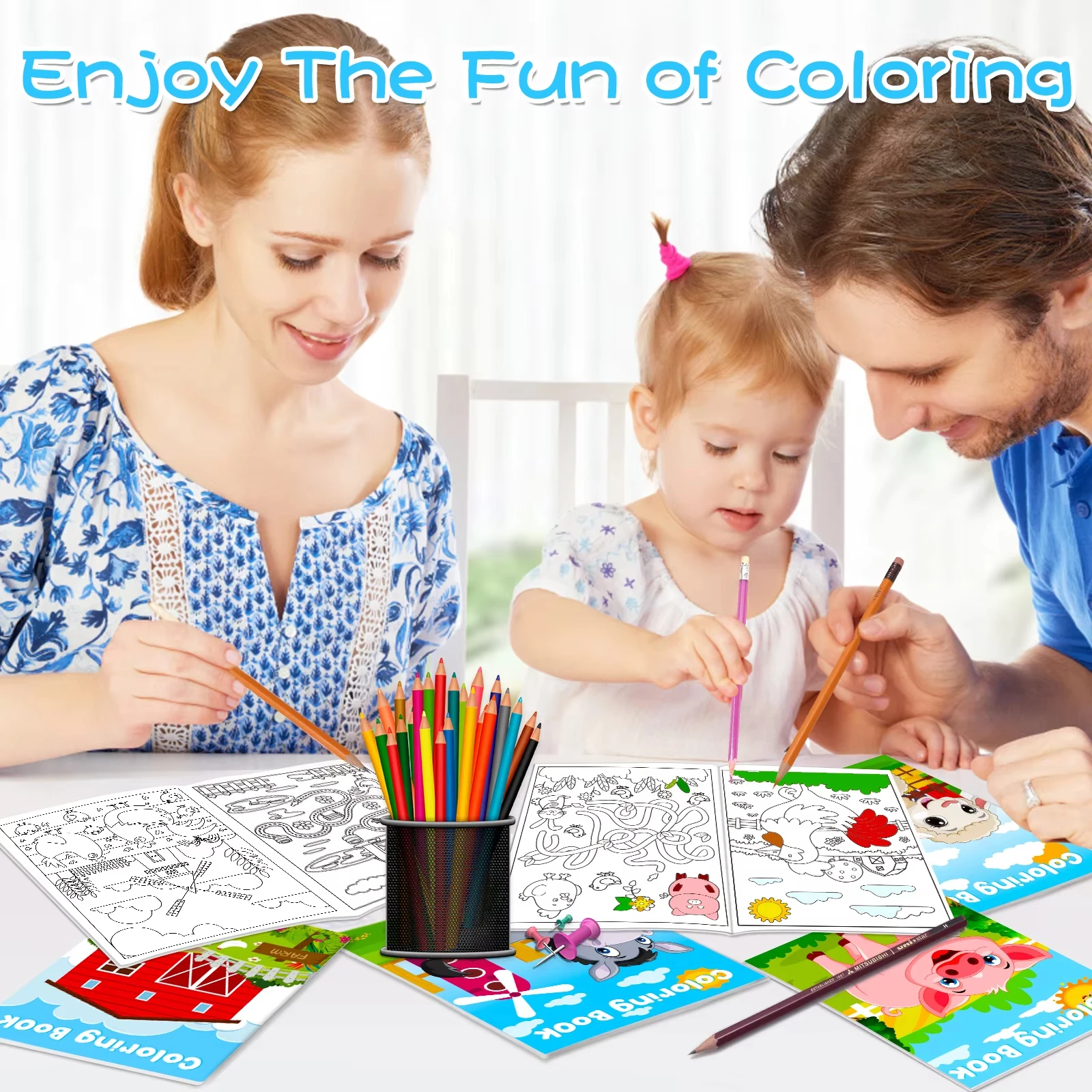 Wholesale Custom Printing Farm Animals Coloring Books Small Art Drawing Book for Kids Children