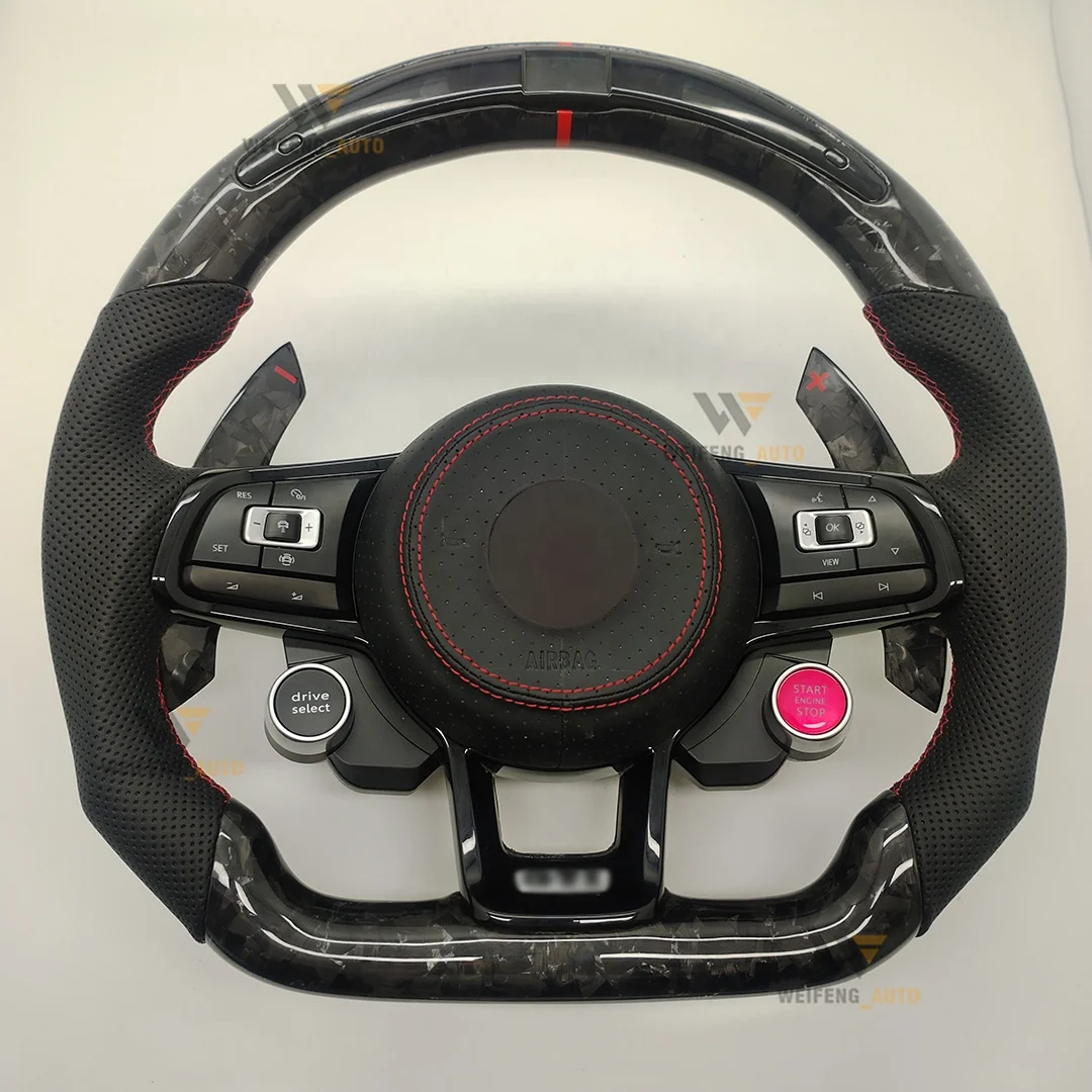 Углеродное волокно Forge для VW Golf R Mk7 Gti Mk6 обновление до новой модели plug and play рулевое колесо по индивидуальному заказу XWF