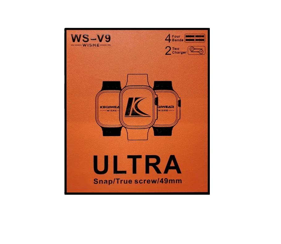 WS-V9 Ultra Smartwatch 2.2 inch HD screen 49mm watch body real screws NFC GPS watch call smart WS V9  WSV9 Ultra 8 smart watch