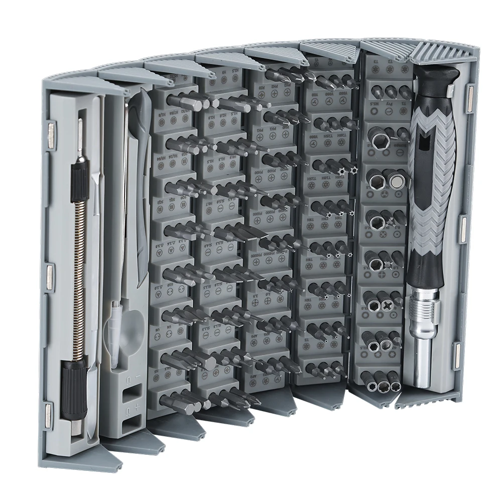 Набор инструментов для ремонта телефонов 126in1 из китайского бамбука металлический удлинитель цилиндрического типа магнитный отверток CRV