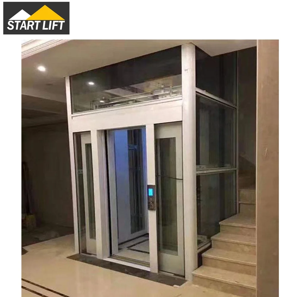3stops 4floor 400kg 630kg small home elevator lift vertical wheelchair lift platform diable passanger lift home use