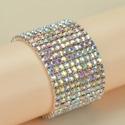 High Quality Women Bangle Fashion Accessory Bracelets Ladies Fashion Crystal Wedding Jewelry Bride Bracelet With Diamonds