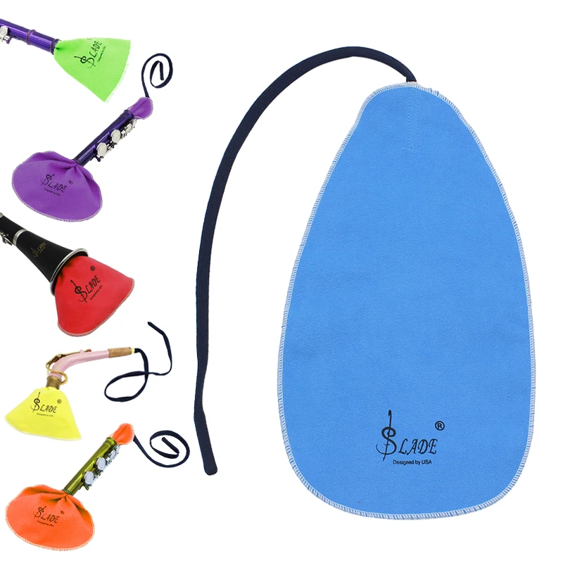 SLADE Artificial suede Water absorption Clarinet Piccolo Flute Saxophone trumpet cleaning strips wind instrument cleaning cloth