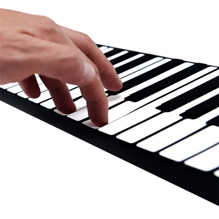 Factory Hot Sale 61-Key Electronic Roll-Up Piano for Beginner Students Portable Consignment Piano