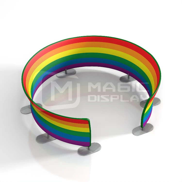 Factory Price Stand 360 Photo Booth LED Light Background 8ft 10ft Photography Enclosure Backdrop 360 Video Photo booth Backdrop