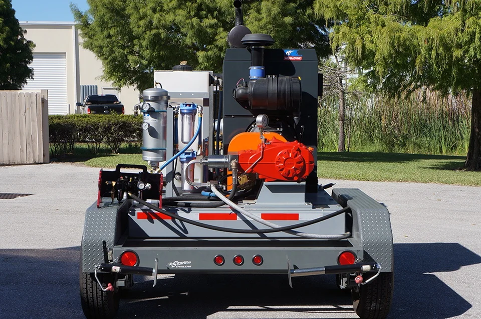 Industrial high pressure water jet cleaner machine hydro blasting unit for rust oxide skin removal hydro blasting jetting clean