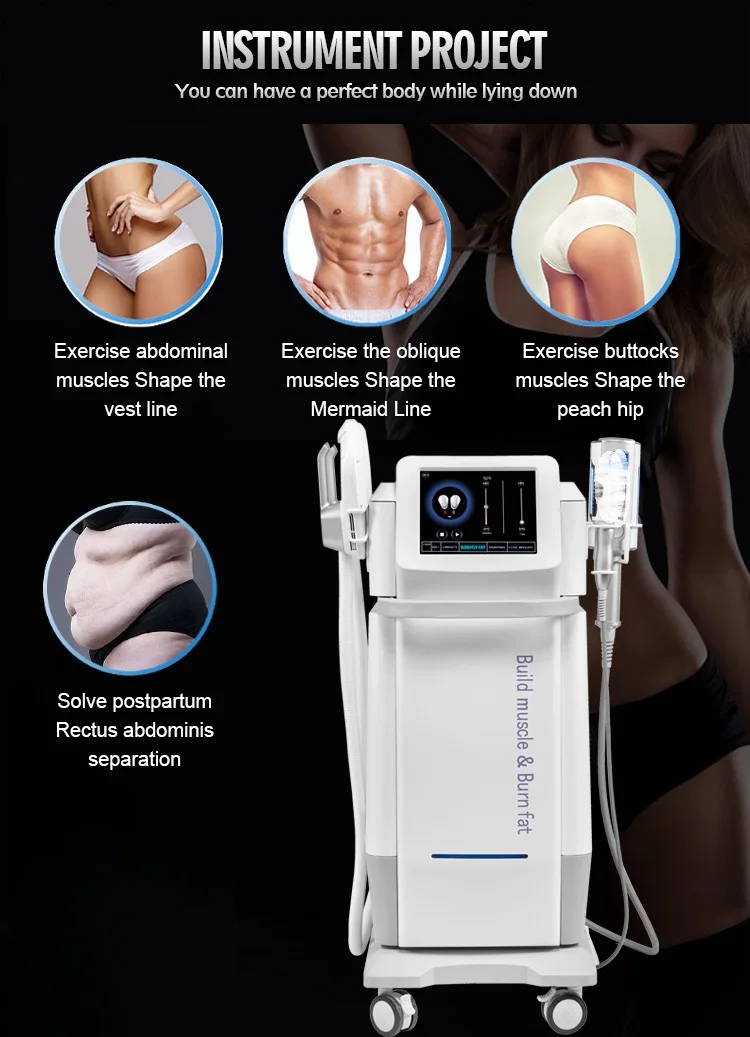 2 In 1 Ems Rf Inner Ball Roller Massage Machine Lymphatic Drainage Body Sculpting Cellulite Reduction Ems Muscle Stimulator