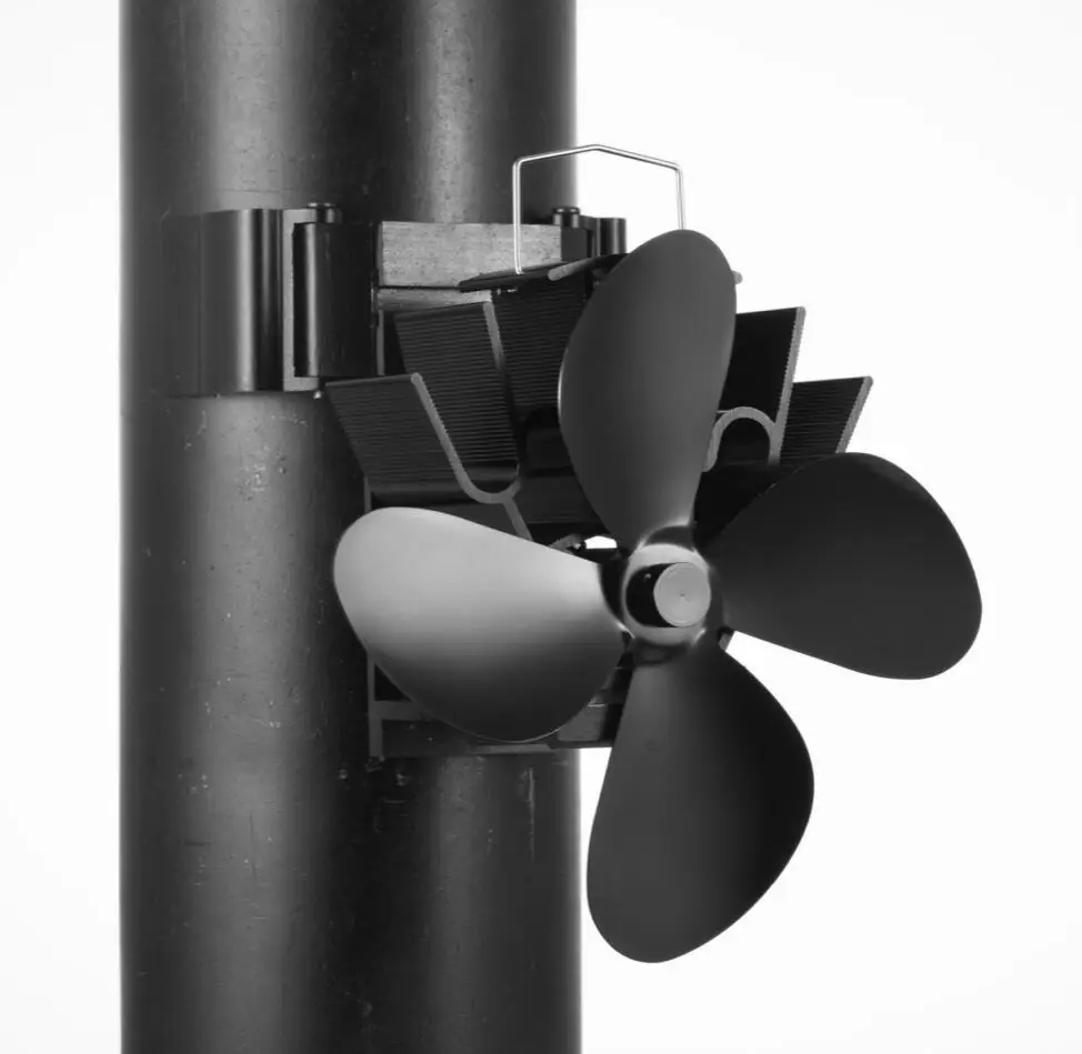 Liank Indoor Wood Burning Fireplace Chimney Flue Magnetic 4 Blades Ecofan Pellet Stove Exhaust Fan Other Home Heaters