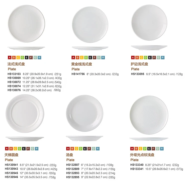 Tableware Factory Non-Toxic And Durable  Elegant Dot Pattern Shallow Plate Design Your Own