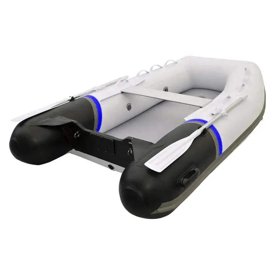 10.8 ft Inflatable Boat Inflatable Dinghy Yacht Tender Raft with Air-Deck Floor