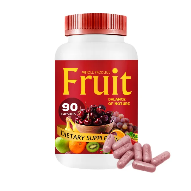 OEM/ODM all-natural supplement vitamins and vegetable nutrients fruit and vegetable capsules to support energy levels