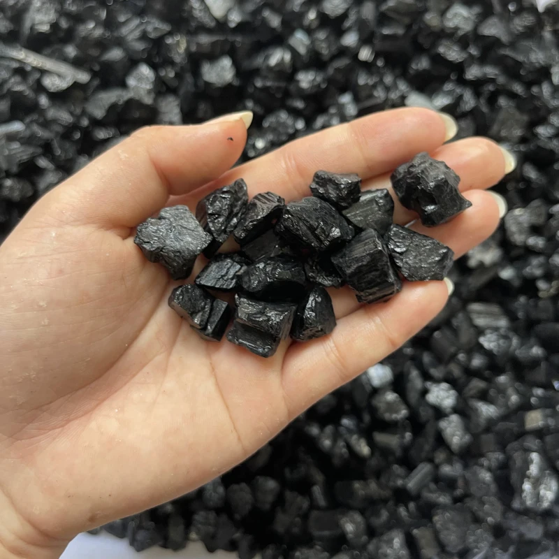 
Natural black obsidian titanium stone mineral meteorites specimens tourmaline 
