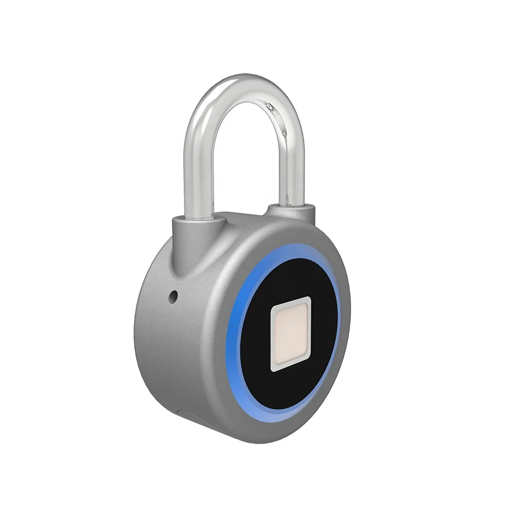 Udohow Smart BLE App навесной замок, водонепроницаемые умные безопасные дверные замки со сканером отпечатков пальцев