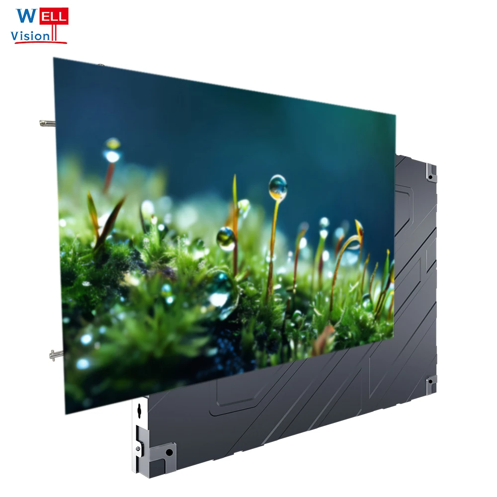 Wellvision P1.8 P2 P2.5 внутренняя Hd RGB Светодиодная панель дисплея 640*480 мм алюминиевый шкаф для литья под давлением светодиодная видеостена