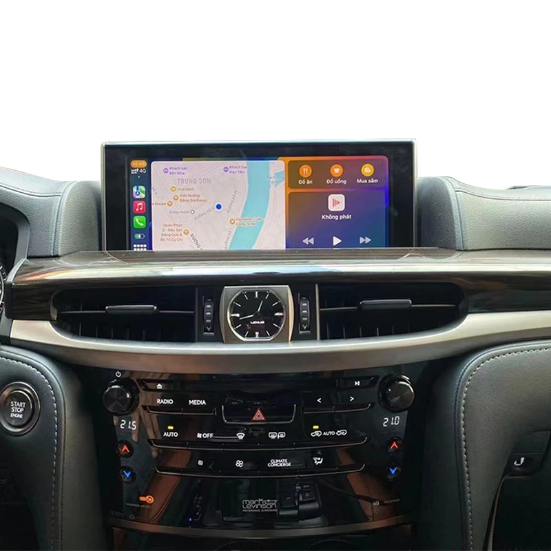 NAVIHUA Car DVD Players Navi GPS Multimedia System Auto Stereo Android 11 8+128GB Carplay Playstore for Lexus LX570 2016-2021