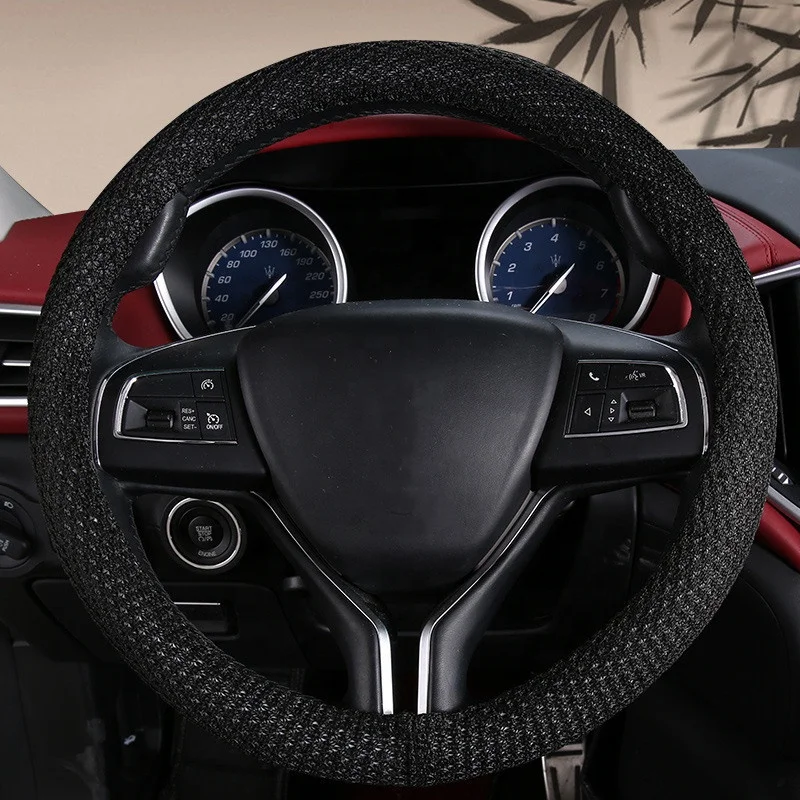 7 видов цветов Универсальный ледяной шелк рулевое колесо крышка прохладно летом автомобилей дверные ручки крышки