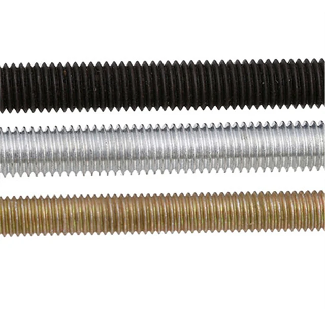 DIN975 Carbon steel Threaded Rod M10 M12 M24 Grade 8.8 Zinc plated Threaded Rod full thread bar