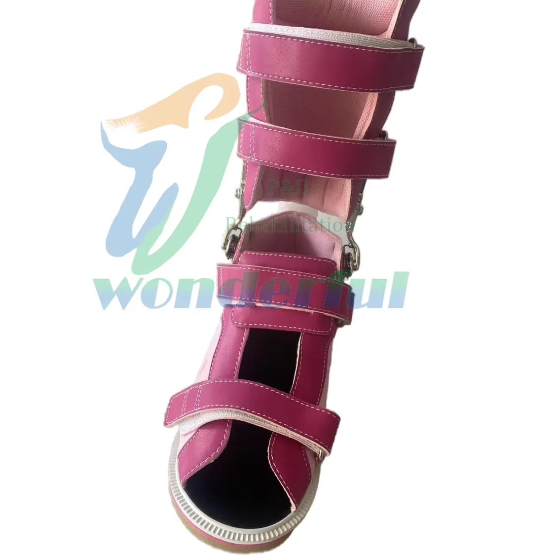 Orthopedic High Ankle Leather Sandals Children Non-Slip Flat Feet Correction Medical Rehabilitation Supplies Hemiplegic Shoes