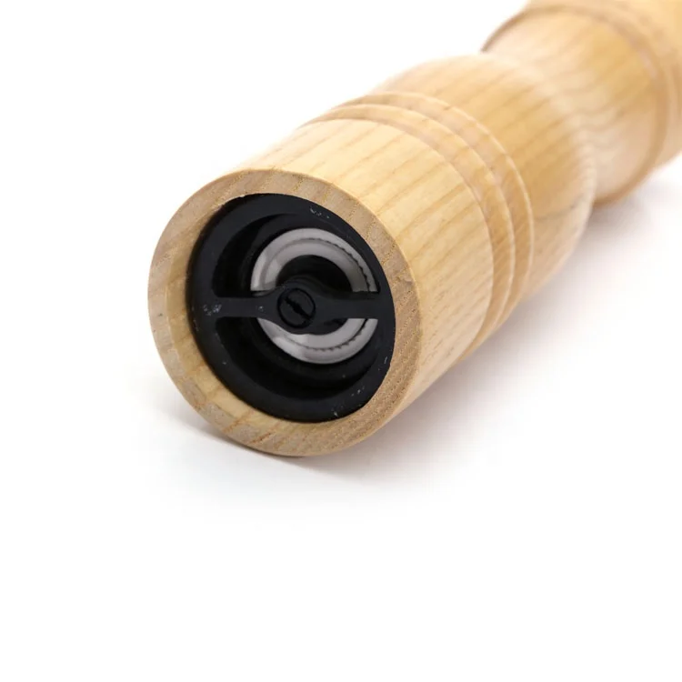 Wholesale Manual Refillable Ash Wood Salt and Pepper Mill Grinder with Adjustable Coarseness