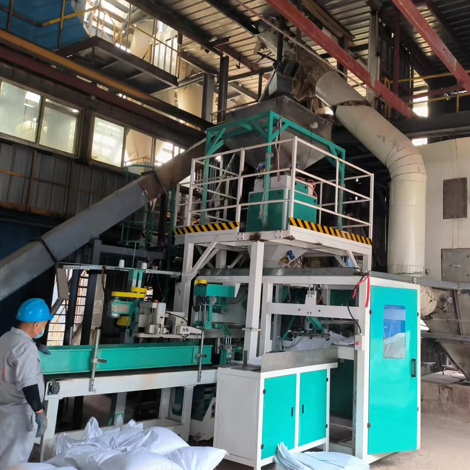 Fully Auto 5kg 25kg 50kg River Sand Kaolin Clay Feed Weighing Rapeseed Fertilizer Bagging Packing Machine