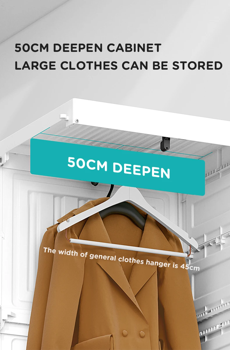 2022 mayi box storage cabinet plastic wardrobe clothes organizer Wardrobe Clothes Bedroom Plastic Closets living room cabinet