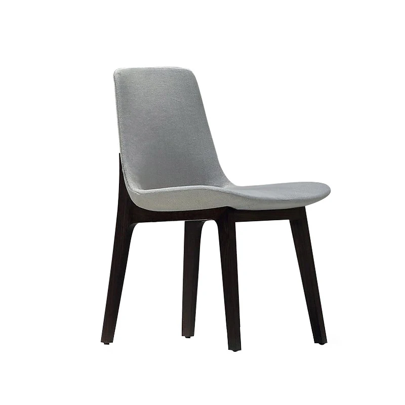 Деревянный кожаный обеденный стул для ресторана, столовой, гостиницы