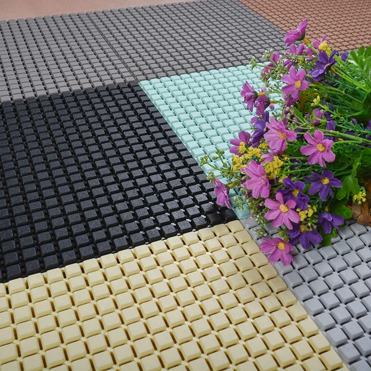 Anti slip kitchen PVC Plastic Flooring, PE polystyrene interlocking floor tiles