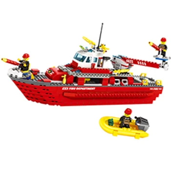 Детская интеллектуальная игрушка, полностью 555 док-станция, боковой огонь, пластиковые строительные блоки, кирпич