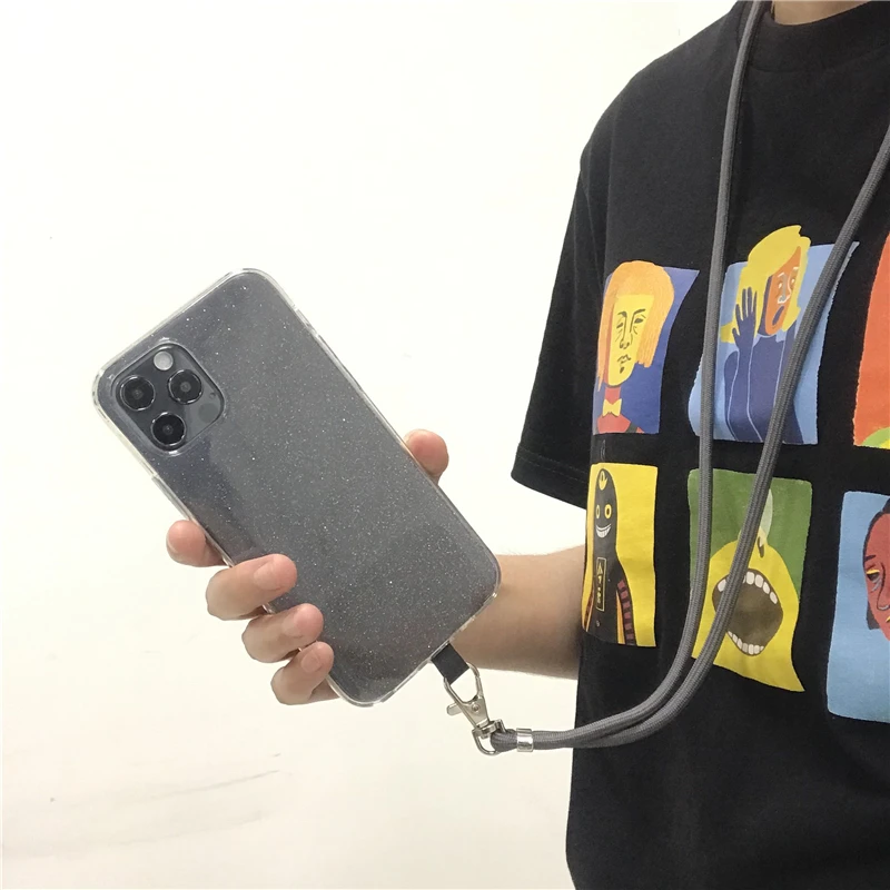 Universal Handykette Neck Cord Rope adjustable phone lanyard straps smartphone phone holder tether tab lanyard attachment patch