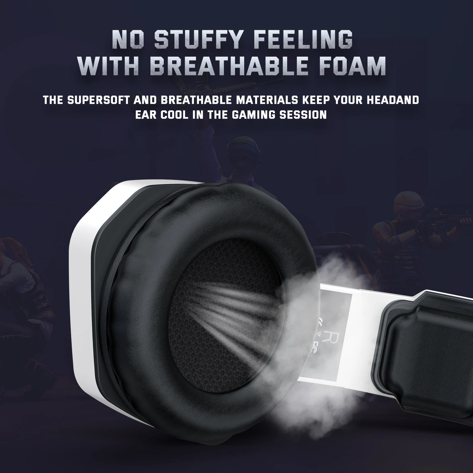 Onikuma K10 White Usb Gaming Headset Wired Rgb Stereo Headphone Pubg Noise Cancelling Auricular Ps4 Earphone
