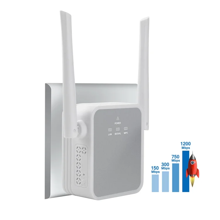 TUOSHI Home office Omnidirectional Antenna Ethernet Port Easy Setup Internet Range Extender 300Mbps WiFi Extender Signal Booster