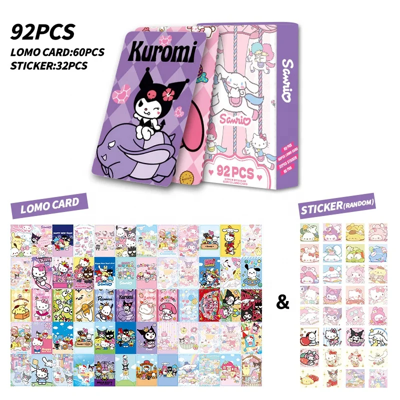 Коллекция карт YUWEI HD двухсторонняя LOMO Card мультяшная аниме окружающая коробочка оптом 92 шт бумажная искусственная открытка